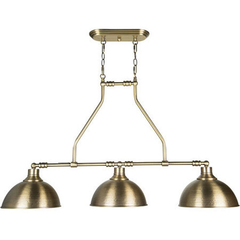 Timarron 3 Light 43 inch Legacy Brass Island Light Ceiling Light