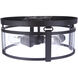 Elliot 3 Light 13 inch Flat Black Flushmount Ceiling Light