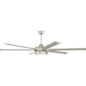 Prost 78 inch Painted Nickel with Painted Nickel Wingtip Blades Ceiling Fan, Blades Included