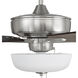 Super Pro 111 60 inch Brushed Polished Nickel with Driftwood/Grey Walnut Blades Contractor Ceiling Fan