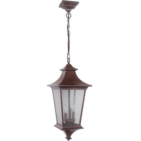 Argent II 3 Light 10 inch Aged Bronze Textured Outdoor Pendant, Large