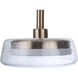 Centric LED 10 inch Satin Brass Pendant Ceiling Light