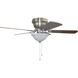 Wyman 42 inch Brushed Polished Nickel with Ash/Walnut Blades Ceiling Fan