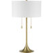 Neely 30 inch Satin Brass Table Lamp Portable Light