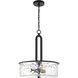 Collins 3 Light 17.75 inch Flat Black Pendant Ceiling Light