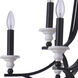 Esme 9 Light 30.75 inch Flat Black/Matte White Chandelier Ceiling Light