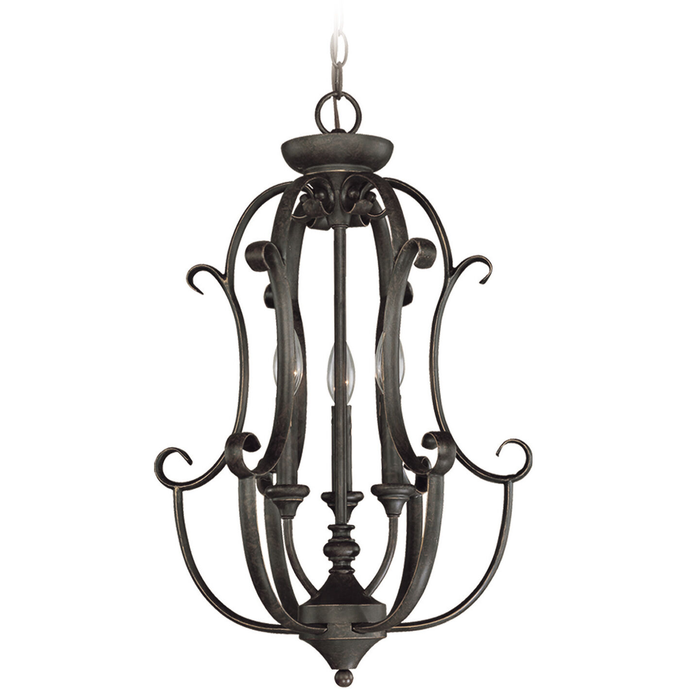 Bronze shop foyer chandelier
