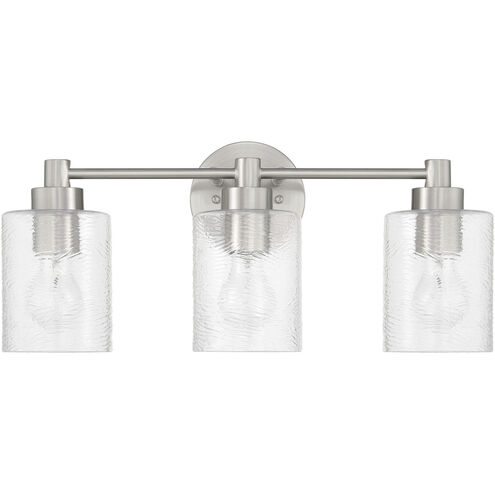 Lyndsey 3 Light 20.25 inch Brushed Polished Nickel Vanity Light Wall Light