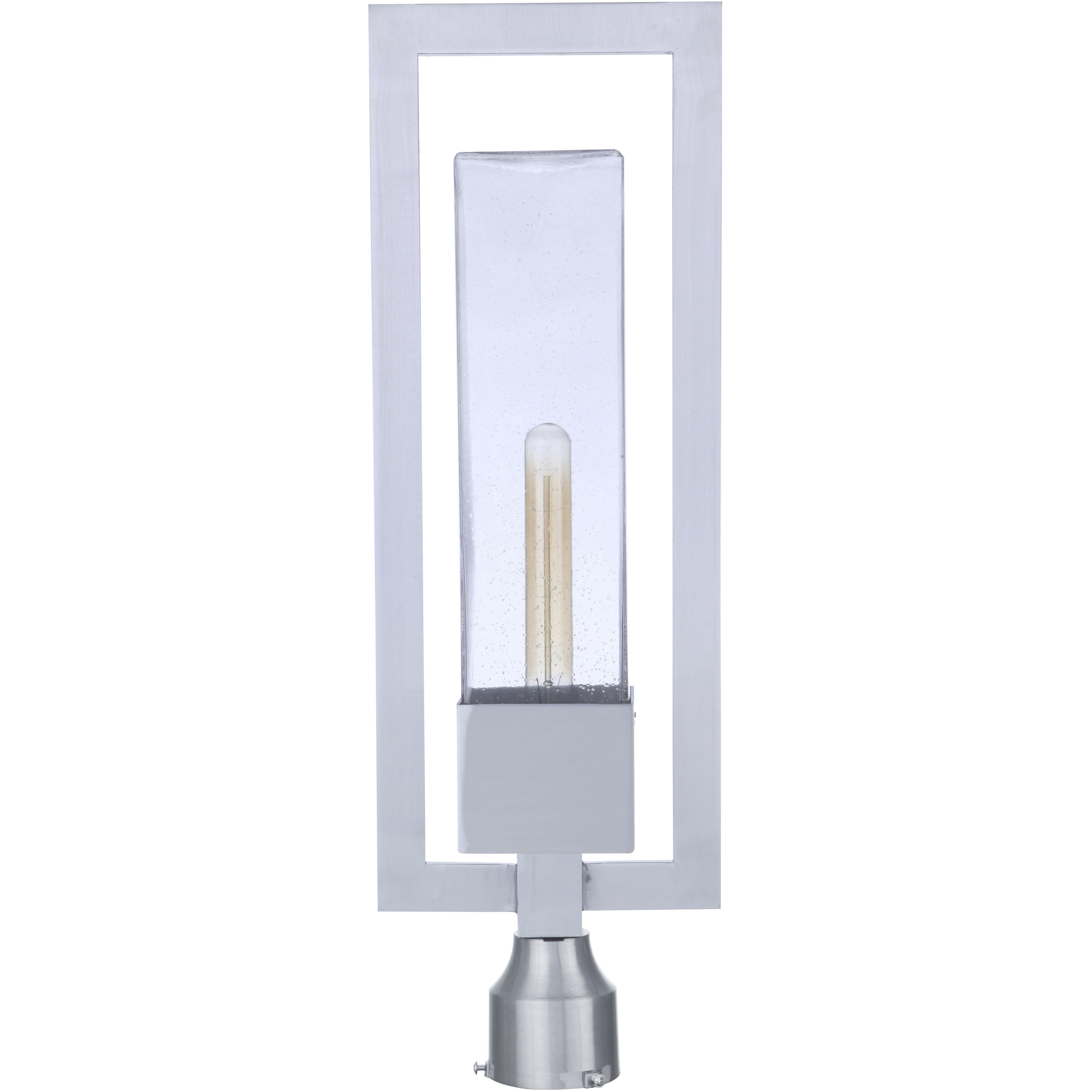 Perimeter 1 Light 25.13 inch Satin Aluminum Outdoor Post Mount