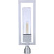 Perimeter 1 Light 25.13 inch Satin Aluminum Outdoor Post Mount