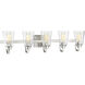 Neighborhood Grace 5 Light 37 inch Brushed Polished Nickel Vanity Light Wall Light, Neighborhood Collection