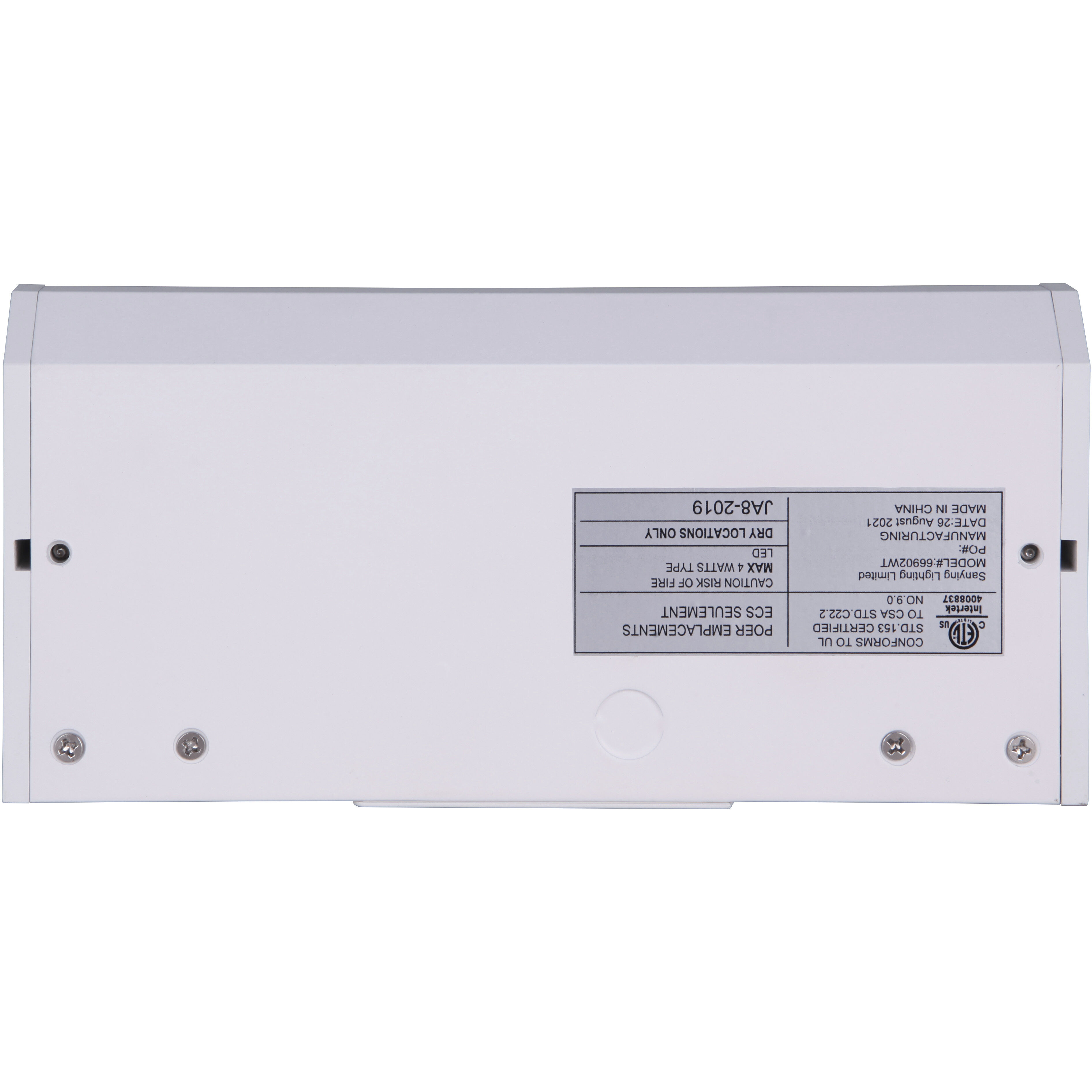 Sleek 120 LED 8 inch White Under Cabinet Light Bar