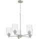 Lyndsey 5 Light 24 inch Brushed Polished Nickel Chandelier Ceiling Light