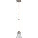 Neighborhood Tyler 1 Light 5.5 inch Brushed Polished Nickel Mini Pendant Ceiling Light, Neighborhood Collection