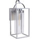 Neo 1 Light 28 inch Satin Aluminum Outdoor Wall Lantern