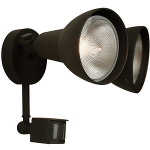 Bullets and Floods 2 Light 11 inch Textured Black Outdoor Flood Light in Textured Matte Black, Covered