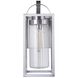 Neo 1 Light 20 inch Satin Aluminum Outdoor Wall Lantern