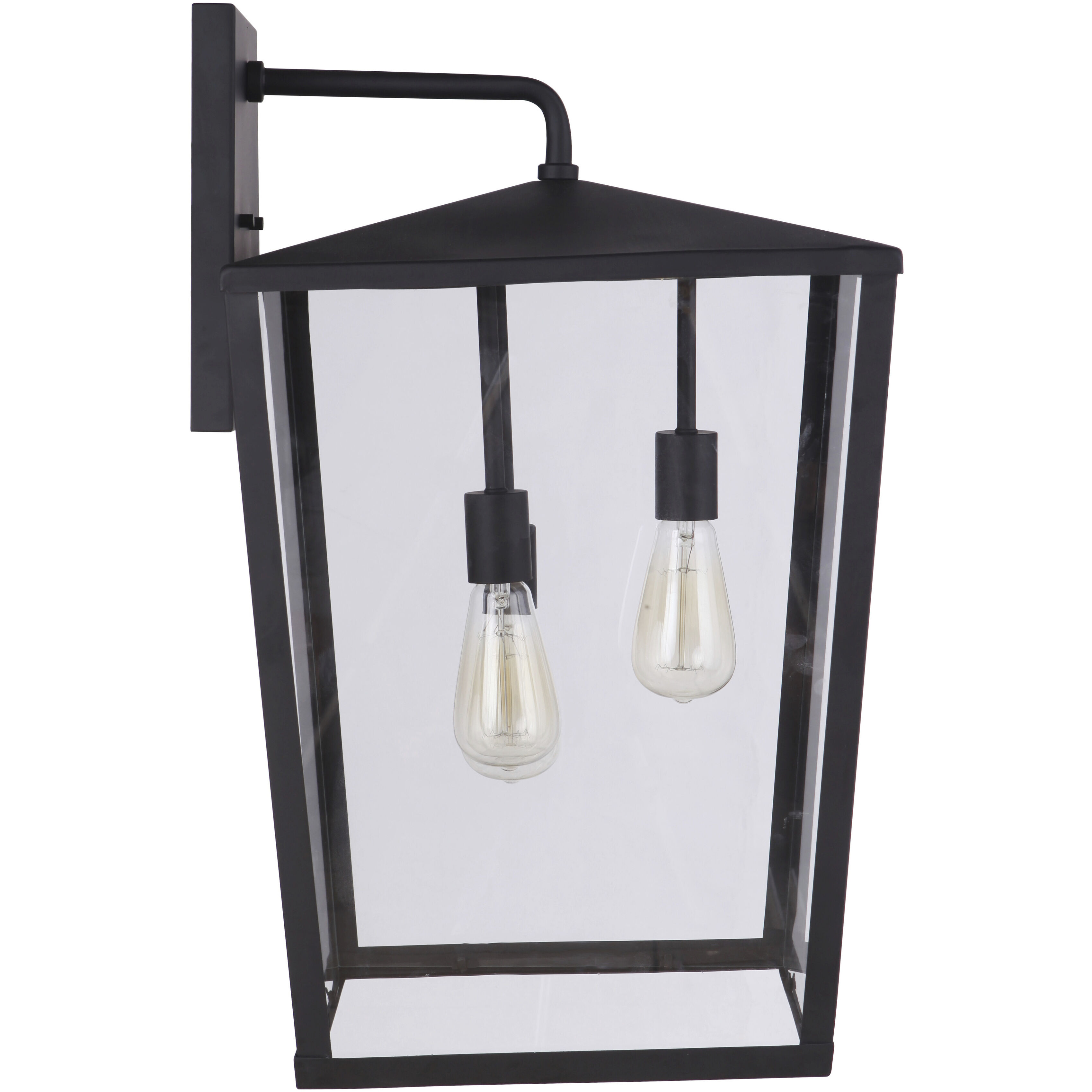 Olsen 3 Light 24 inch Midnight Outdoor Wall Lantern