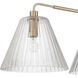 Pleated 3 Light 14 inch Premium Bronze Island Light Ceiling Light