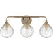 Reflection 3 Light 24 inch Premium Bronze Vanity Light Wall Light