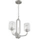 Collins 3 Light 17.5 inch Brushed Polished Nickel Chandelier Ceiling Light