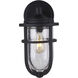 Voyage 1 Light 16 inch Midnight Outdoor Wall Lantern