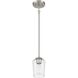 Shayna 1 Light 5.13 inch Brushed Polished Nickel Mini Pendant Ceiling Light