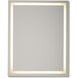 Lighted 30 X 24 inch White Mirror, Rectangular