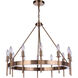 Larrson 12 Light 29 inch Satin Brass Chandelier Ceiling Light