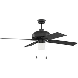 South Beach 52 inch Flat Black Indoor/Outdoor Ceiling Fan 