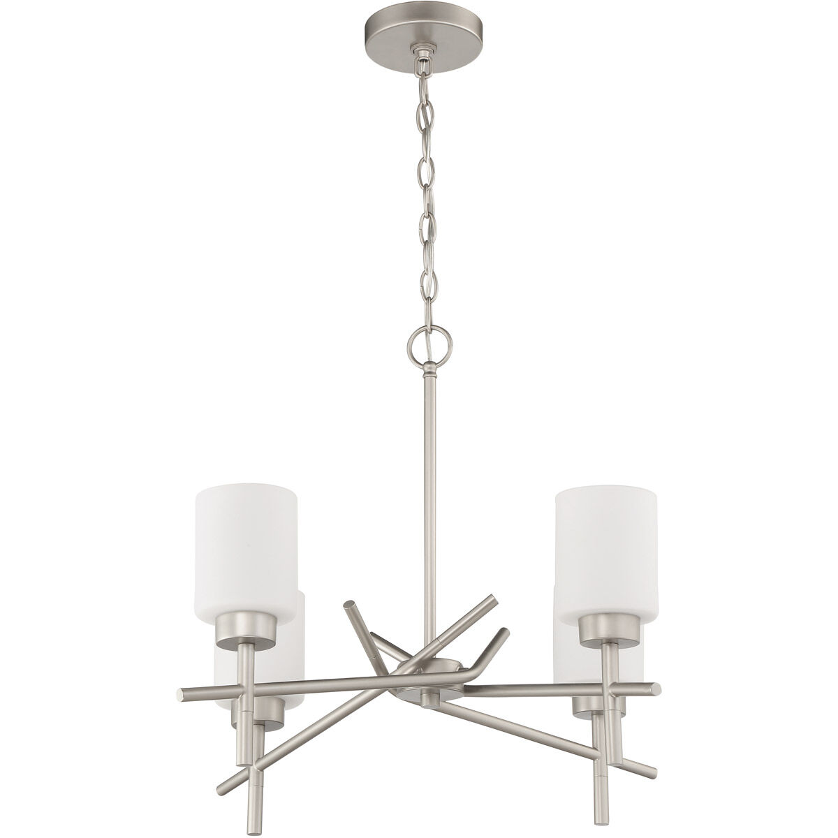Cadence 4 Light 24.75 inch Satin Nickel Chandelier Ceiling Light