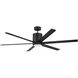Tate 65 inch Flat Black Ceiling Fan