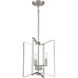 Shayna 3 Light 13 inch Brushed Polished Nickel Foyer Light Ceiling Light