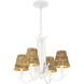 Kokomo 4 Light 21.25 inch Matte White Chandelier Ceiling Light