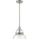 Smyth 1 Light 11 inch Brushed Polished Nickel Mini Pendant Ceiling Light