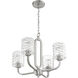 Collins 4 Light 23.75 inch Brushed Polished Nickel Chandelier Ceiling Light