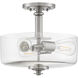 Neighborhood Dardyn 3 Light 13 inch Brushed Polished Nickel Convertible Semi Flush Ceiling Light