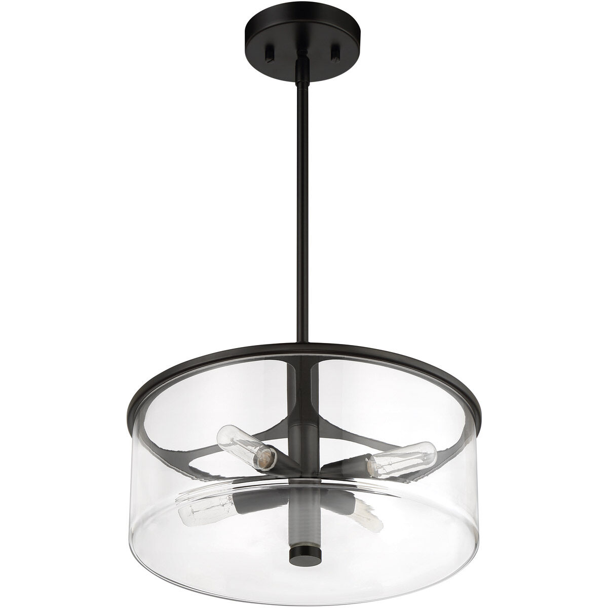 Craftmade 55694-FB Hailie 4 Light 14 inch Flat Black Pendant Craftmade 55694-FB Hailie 4 Light 14 inch Flat Black Pendant