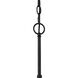 Glenda 3 Light 20 inch Flat Black Chandelier Ceiling Light