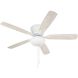 Wheeler 52 inch White with White/Washed Oak Blades Fan