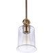 Romero 1 Light 5 inch Satin Brass Mini Pendant Ceiling Light
