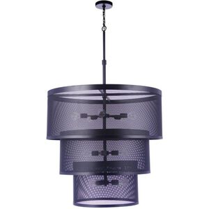 Mesh 12 Light 36 inch Flat Black Pendant Ceiling Light