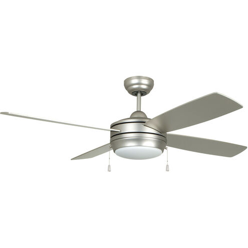 Laval 52 inch Brushed Satin Nickel with Brushed Nickel/Maple Blades Ceiling Fan