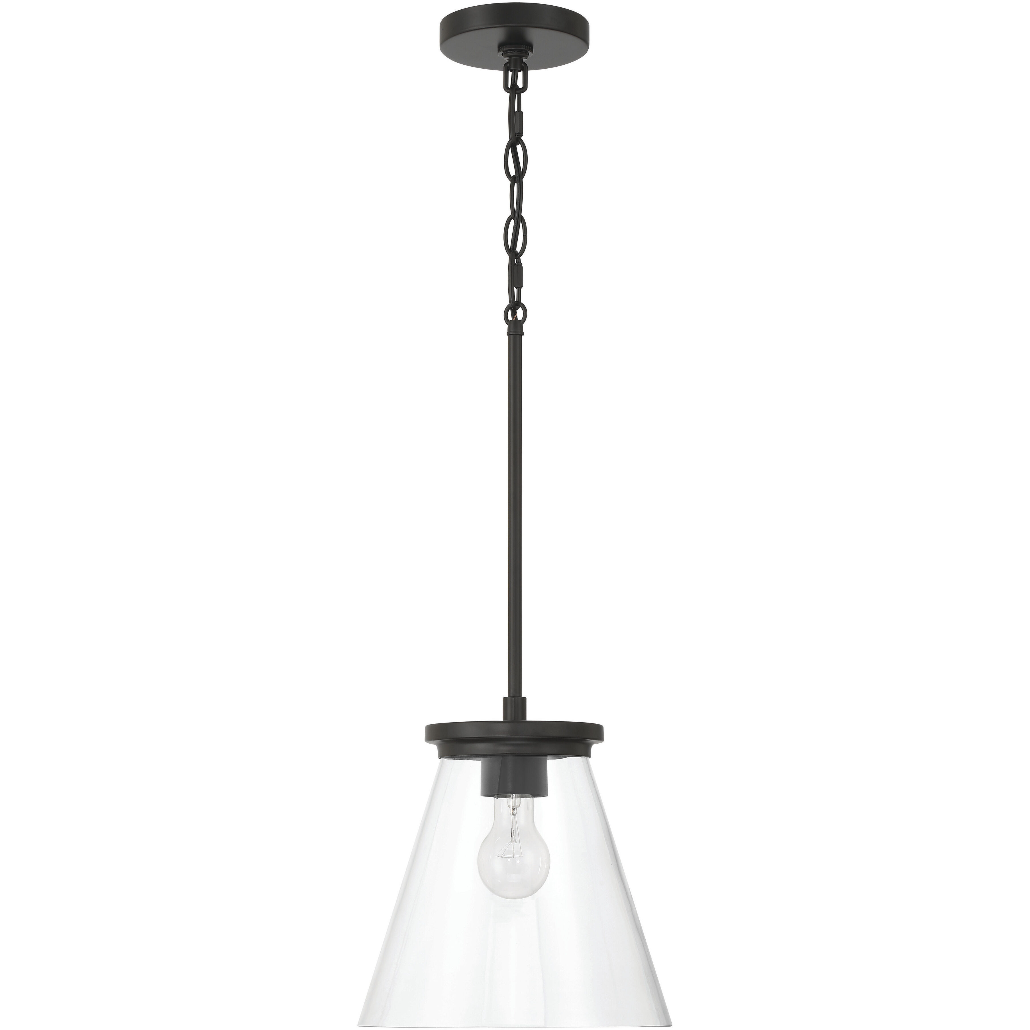 Connell 1 Light 10 inch Flat Black Pendant Ceiling Light