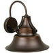 Union 1 Light 13 inch Oiled Bronze Gilded Outdoor Wall Mount, Medium