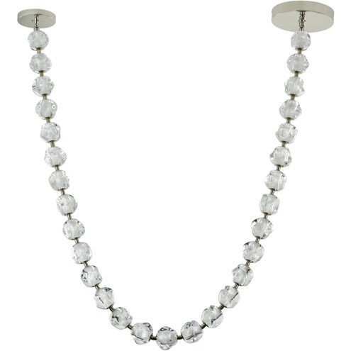 Jackie LED 12.6 inch Polished Nickel Pendant Ceiling Light