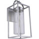 Neo 1 Light 28 inch Satin Aluminum Outdoor Wall Lantern