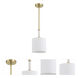 Fortuna 1 Light 8 inch Satin Brass Mini Pendant Ceiling Light