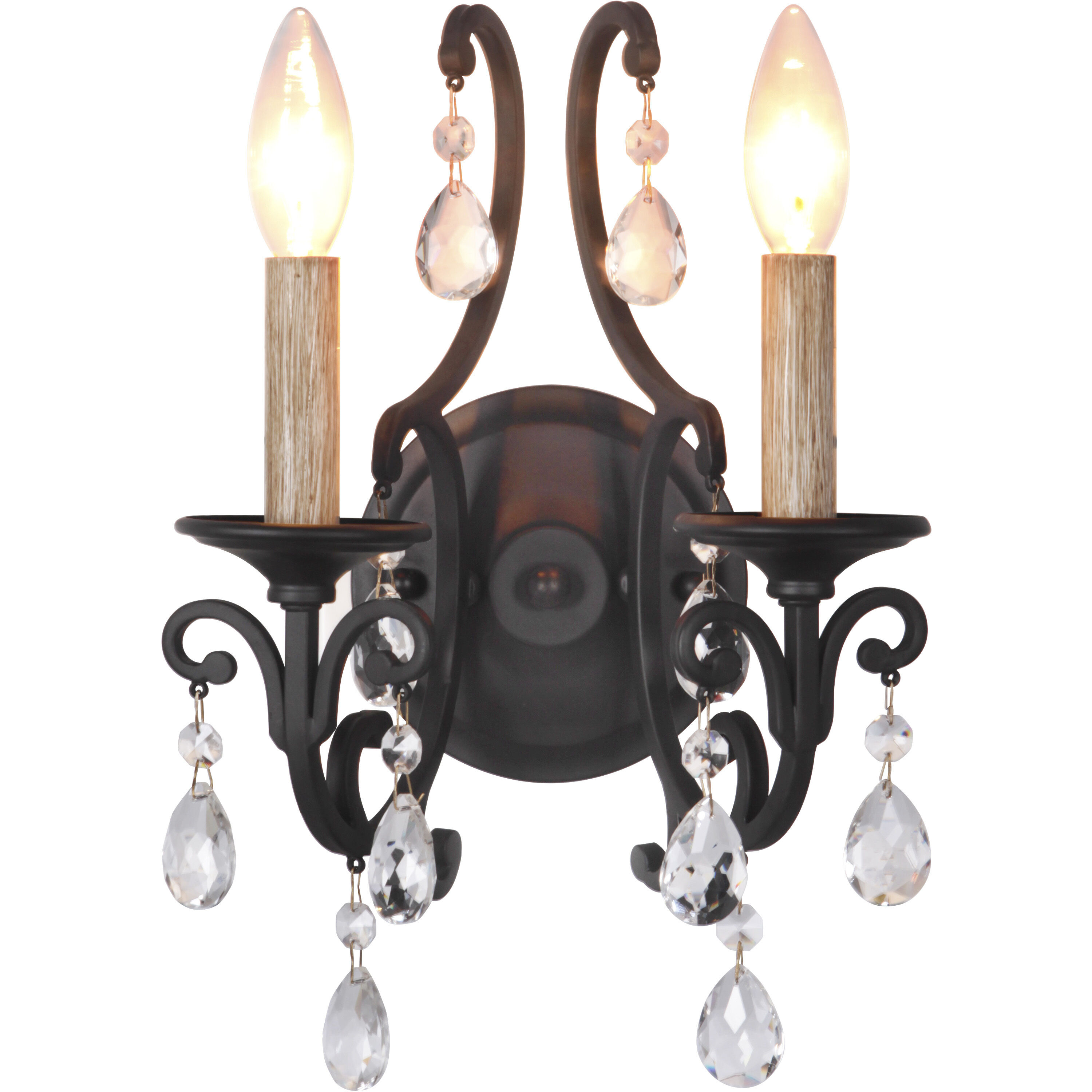 Bentley 2 Light 9 inch Matte Black Wall Sconce Wall Light