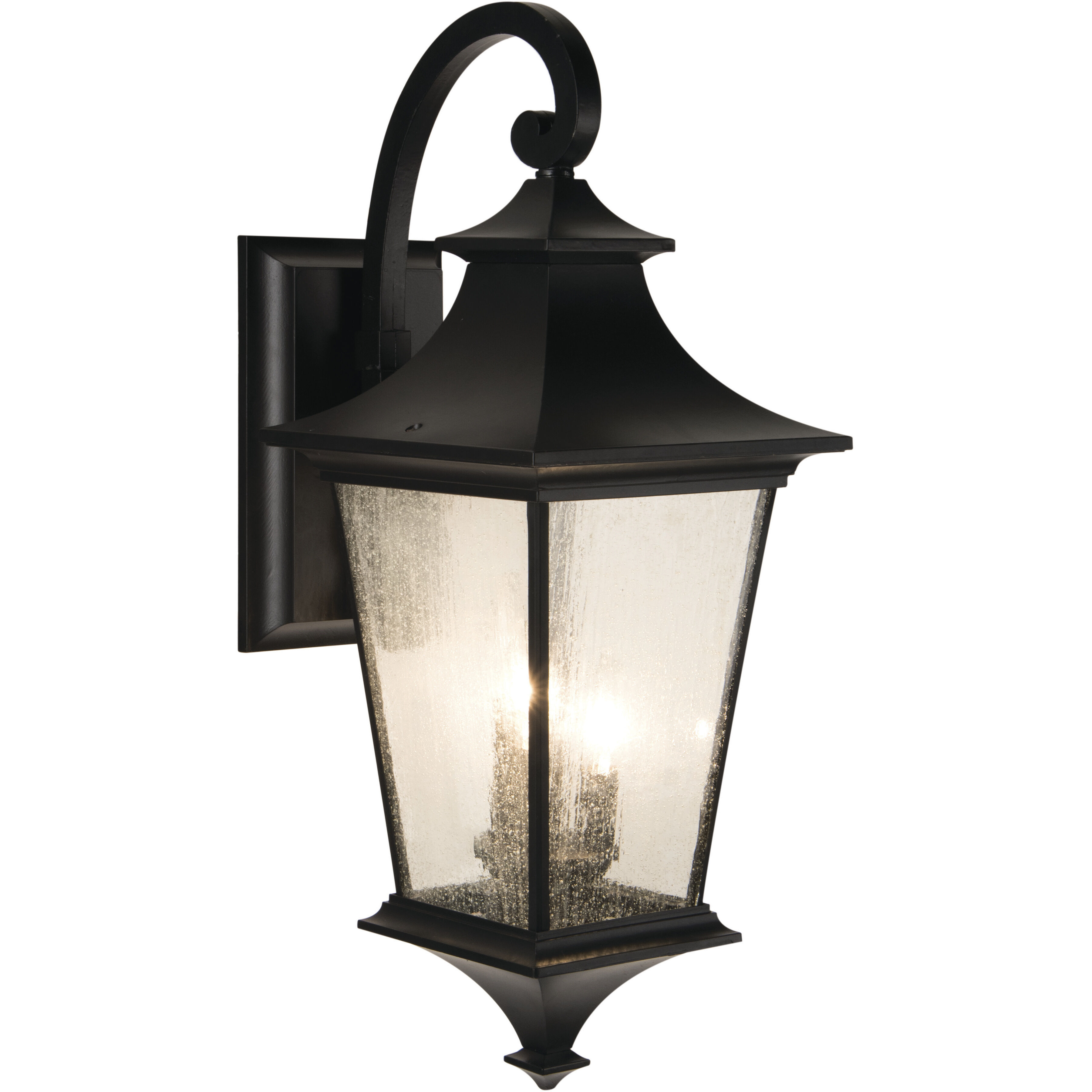 Argent II 3 Light 26 inch Midnight Outdoor Wall Mount, Large